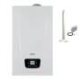 Sistema ibrido con caldaia da 33 kw in integrazione alla pompa di calore Baxi Auriga 9 kw monoblocco inverter monofase R32