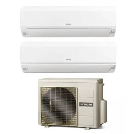 Climatizzatore Hitachi Performance dual split da 9000+9000 btu inverter in R32 A+++ RAM-40NP2E