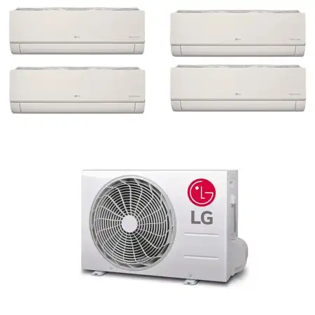 LG Artcool Color quadri split da 9000+9000+9000+9000 btu con esterna mu4r25
