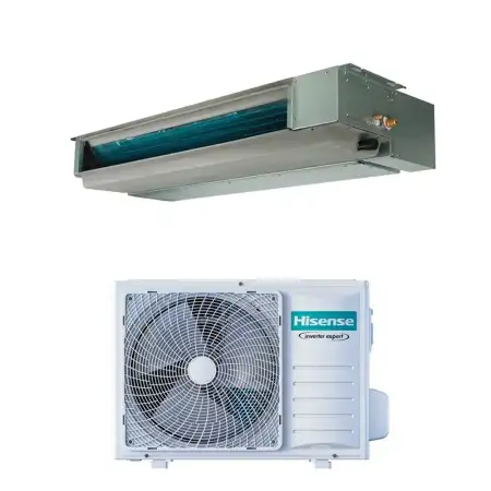 Climatizzatore canalizzato Hisense serie turbo ADT26UX4RBL8 9000 btu inverter A++ in R32