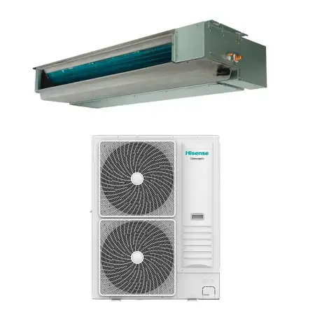 Climatizzatore canalizzato Hisense serie turbo AUD125UX4REH8 Trifase 42000 btu inverter A++ in R32