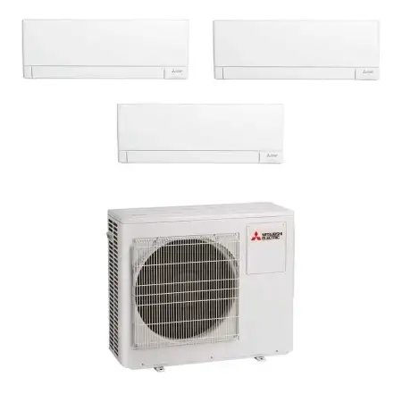 Climatizzatore Mitsubishi AY trial split 9000+9000+9000 btu con inverter in R32 WI-FI incluso in A+++ MXZ-3F54VF3