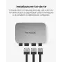 ECOFLOW Impianto fotovoltaico da balcone PowerStream microinverter grid tie pannelli solari rigidi 400W×2 Wi-fi