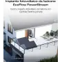 ECOFLOW Impianto fotovoltaico da balcone PowerStream microinverter grid tie pannelli solari rigidi 400W×2 Wi-fi