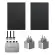 ECOFLOW Impianto fotovoltaico da balcone PowerStream microinverter grid tie pannelli solari rigidi 400W×2 Wi-fi