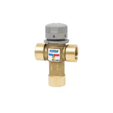 Miscelatore termostatico Icma da 3/4 pollice filettato femmina 90149AE05