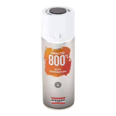 Arexons vernice smalto alta temperatura fino a 800 gradi spray colore nero