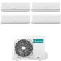 Climatizzatore Inverter Hisense Ecosense Wi-fi Quadri Split 9000+9000+12000+12000 Btu 5AMW105U4RQC R-32 A++