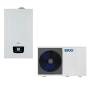 Sistema ibrido con caldaia da 33 kw in integrazione alla pompa di calore Baxi Auriga 12 kw monoblocco inverter monofase R32