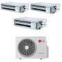Climatizzatore canalizzato con inverter LG trial split 9000+9000+12000 btu A+++ MU3R21 in R32