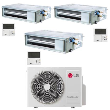 Climatizzatore canalizzato con inverter LG trial split 9000+9000+9000 btu A+++ MU3R19 in R32