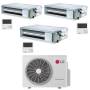 Climatizzatore canalizzato con inverter LG trial split 9000+9000+9000 btu A+++ MU3R19 in R32