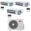 Climatizzatore canalizzato con inverter LG trial split 9000+9000+12000 btu A+++ MU3R21 in R32