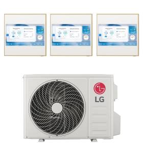 Climatizzatore LG ArtCool Gallery LCD wifi trial split 9000+9000+12000 btu inverter R32 MU3R19 in A+++