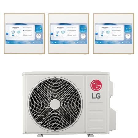 Climatizzatore LG ArtCool Gallery LCD wifi trial split 9000+9000+12000 btu inverter R32 MU3R19 in A+++