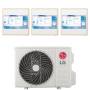 Climatizzatore LG ArtCool Gallery LCD wifi trial split 9000+9000+12000 btu inverter R32 MU3R19 in A+++