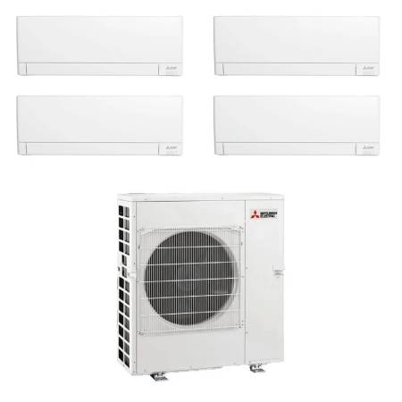 Climatizzatore Mitsubishi AY quadri split 9000+9000+9000+12000 btu con inverter in R32 WI-FI incluso in A++ MXZ-4F72VF4