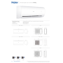 Climatizzatore mono split Haier Pearl Wifi 18000 Btu inverter R32 AS50PDAHRA A++