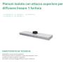 Plenum Tecnosystemi Isolato attacco lineare 1 feritoia L.800 PWD300171