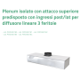 Plenum Tecnosystemi Isolato ingressi post/lat per diffusore lineare 3 feritoia L.1500 PWD300183