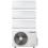 Samsung Cebu S2 WiFi trial split da 12+12+12 btu con esterna da 6,8 kW