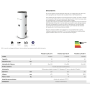 Volano termico Prismek Pocket slim M 50 litri per pompe di calore
