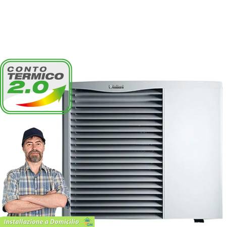 Pompa di calore mini chiller con inverter Vaillant aroTHERM VWL 85/3 da 7,7 Kw A++ ErP Servizio chiavi in mano