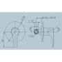 Miscelatore da incasso per doccia Jacuzzi Moonlight cromato