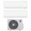 Condizionatore dual split con inverter da 9000+12000 Gree Cosmo Wifi in A++ con R32 GWHD18NK6OO