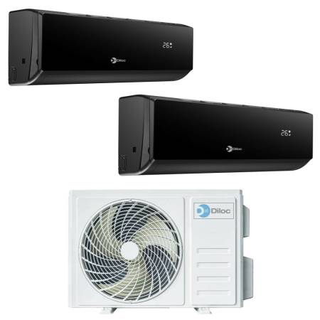 Climatizzatore Inverter Diloc Over dualsplit 9+9 Btu DOver214 R 32 A++
