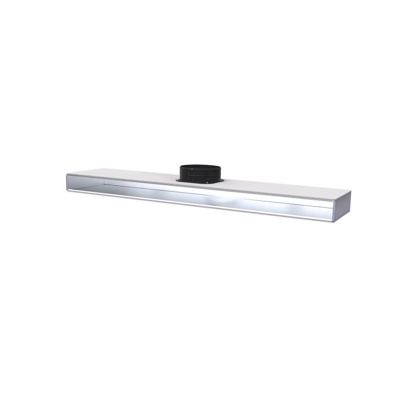 Plenum Isolato per climatizzatore Tecnosystemi ribassato con attacco superiore per diffusore lineare 3 feritoie