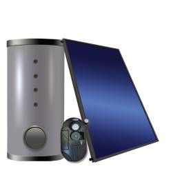 Pannello solare termico Over Solar 200 lt circolazione forzata da 2.64 mq per Tetto Piano e a Falde