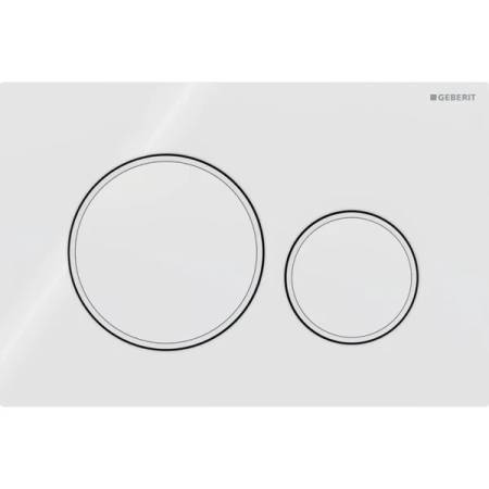 Placca a due tasti Geberit Sigma20 per cassetta di scarico WC
