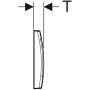 Placca a due tasti Geberit Twinline30 per cassetta di scarico WC