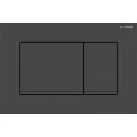 Geberit placca di comando doppio tasto nero opaco Sigma 20 per risciaquo a 2 quantità WC 115.883.16.1