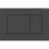 Geberit placca di comando doppio tasto nero opaco Sigma 20 per risciaquo a 2 quantità WC 115.883.16.1