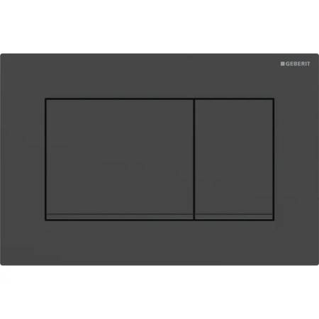 Geberit placca di comando doppio tasto nero opaco Sigma 20 per risciaquo a 2 quantità WC 115.883.16.1