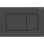 Geberit placca di comando doppio tasto nero opaco Sigma 20 per risciaquo a 2 quantità WC 115.883.16.1
