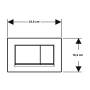 Placca di comando geberit sigma square bianco opaco 115883111