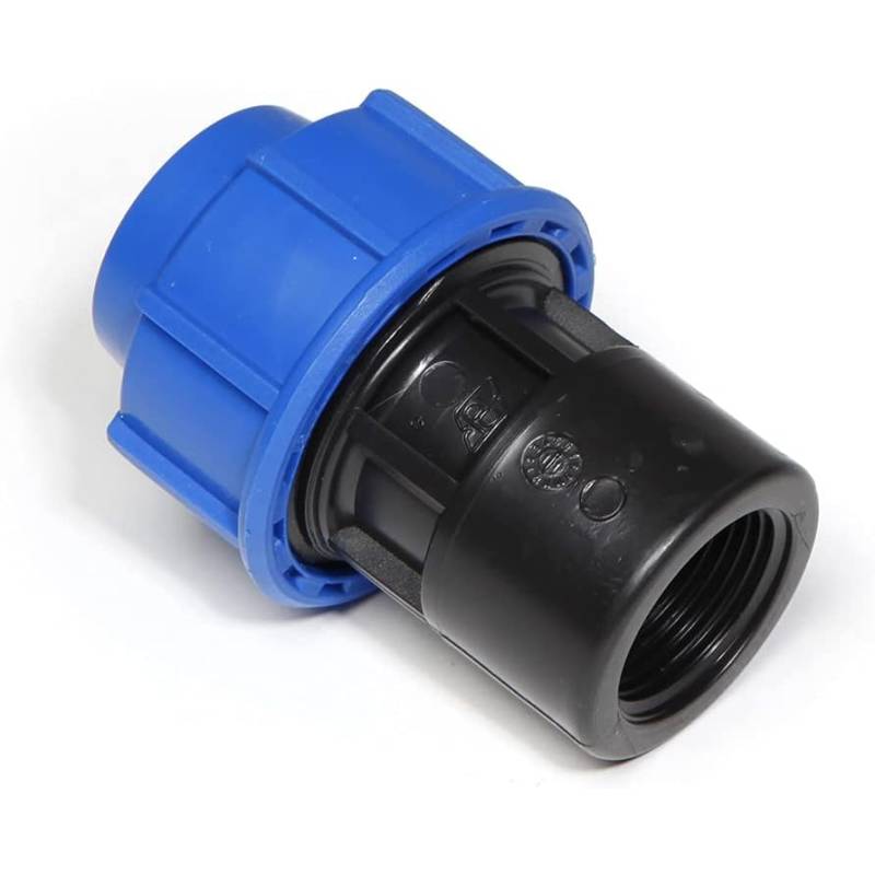 Plastica Alfa Raccordo femmina Blackline PN16 a compressione per tubo polietilene