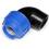 Plastica Alfa Gomito a 90 Gradi Femmina Blackline PN16 a compressione per tubo polietilene