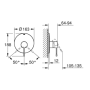 Essence miscelatore monocomando per doccia Grohe 19286001