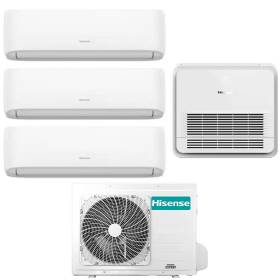 Condizionatore con inverter quadri split Console Hisense Hi Comfort e AKT26 9+9+9+12 Btu R32 in A++
