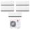 Climatizzatore LG DUALCOOL Penta Split 9+9+9+9+9 BTU Inverter A++