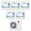 Condizionatore LG ArtCool Gallery Photo penta split 9+9+9+9+9 WiFi