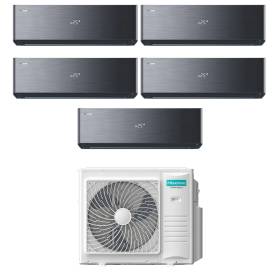 Climatizzatore Hisense Energy ProX nero pentasplit 9+9+9+9+9 WiFi A++