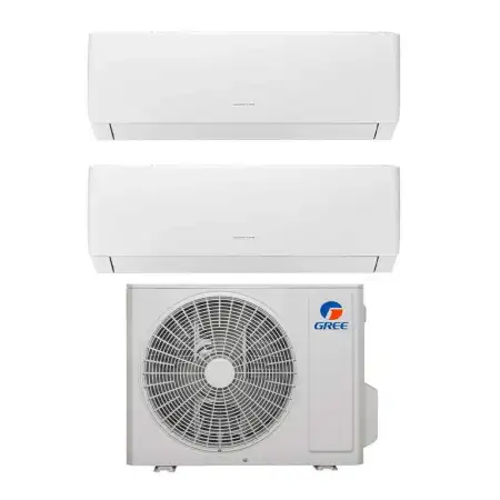 Climatizzatore Gree Pular DualSplit da 12+12 BTU A++ R32 GWHD(28)NK6OO