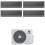 Climatizzatore Gree Airy QuadriSplit 9+9+9+9 BTU A++ R32 GWHD(28)NK6OO