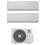 Climatizzatore Gree Airy Silver Dual Split da 12+12 BTU A++ R32