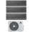 Climatizzatore Gree Airy TrialSplit 12+12+12 BTU A++ R32 GWHD(36)NK6OO